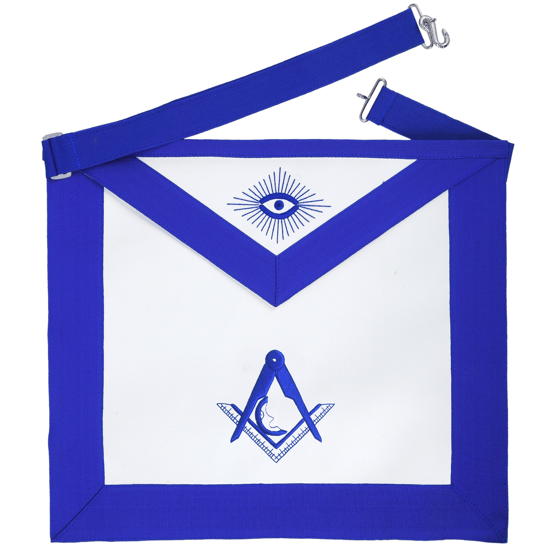 Junior Deacon Blue Lodge Officer Apron - Machine Embroidery - Bricks Masons