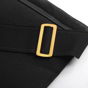 Knights Templar Commandery Apron - Black Velvet - Bricks Masons