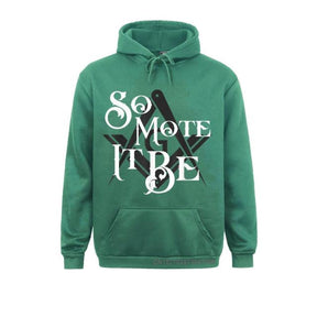 Master Mason Blue Lodge Hoodie - "So Mote It Be" Square and Compass G - Bricks Masons