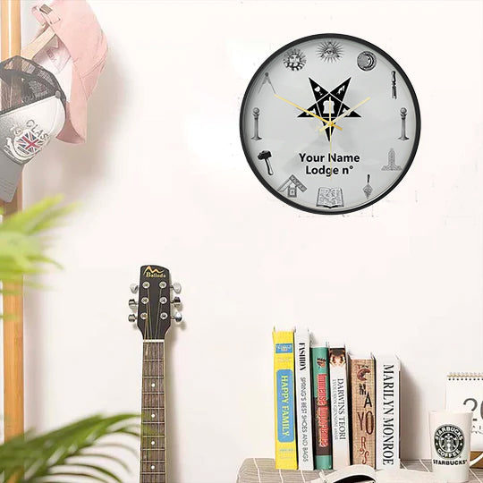 OES Clock - Frame with LED - Bricks Masons