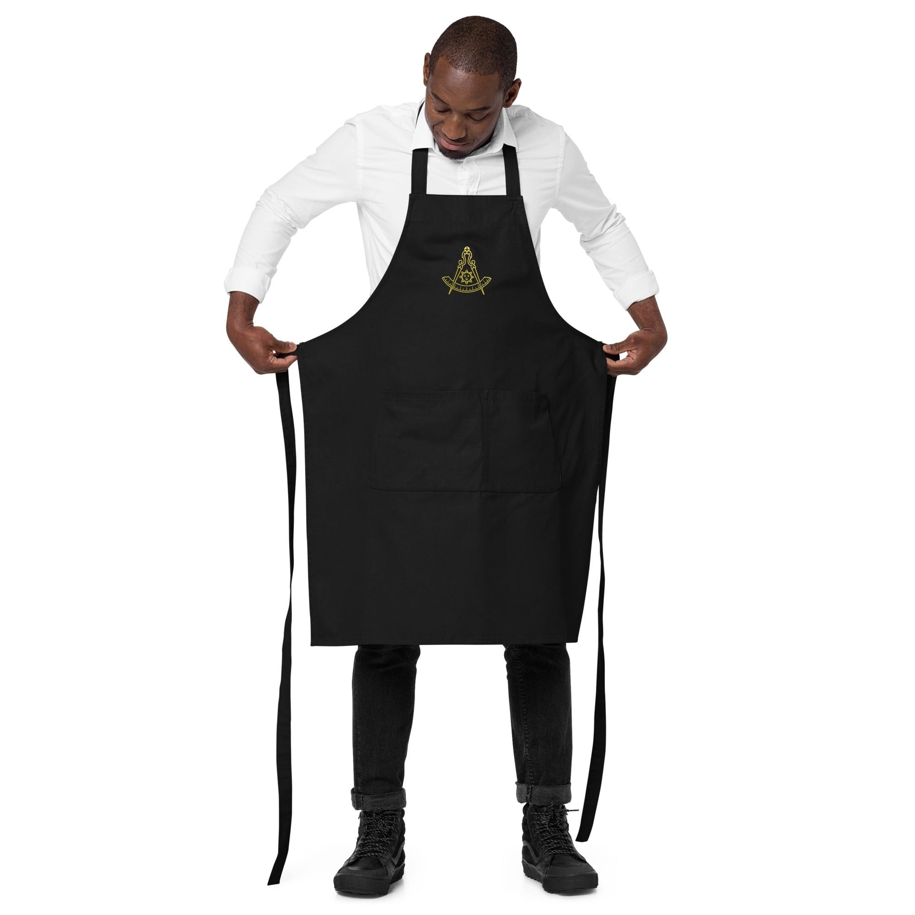 Past Master Blue Lodge California Regulation Kitchen Apron - Various Cotton Colors - Bricks Masons