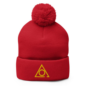 LOCOP Beanie - Pom Pom in Red for Christmas - Bricks Masons