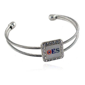 OES Bracelet - Silver Plated - Bricks Masons