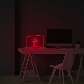 Royal Arch Chapter LED Sign - 3D Glowing light - Bricks Masons