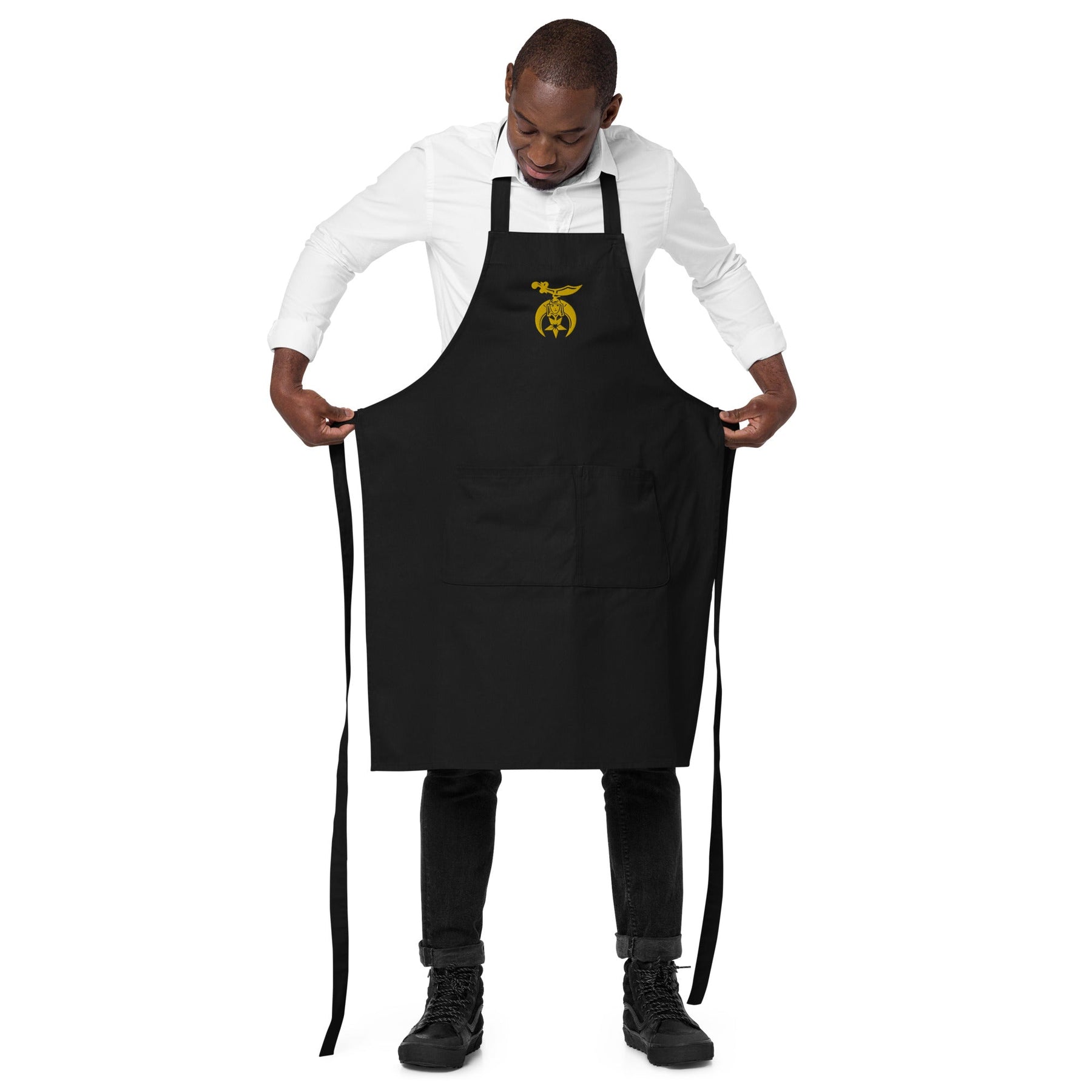 Shriners Kitchen Apron - Various Organic Cotton Colors - Bricks Masons