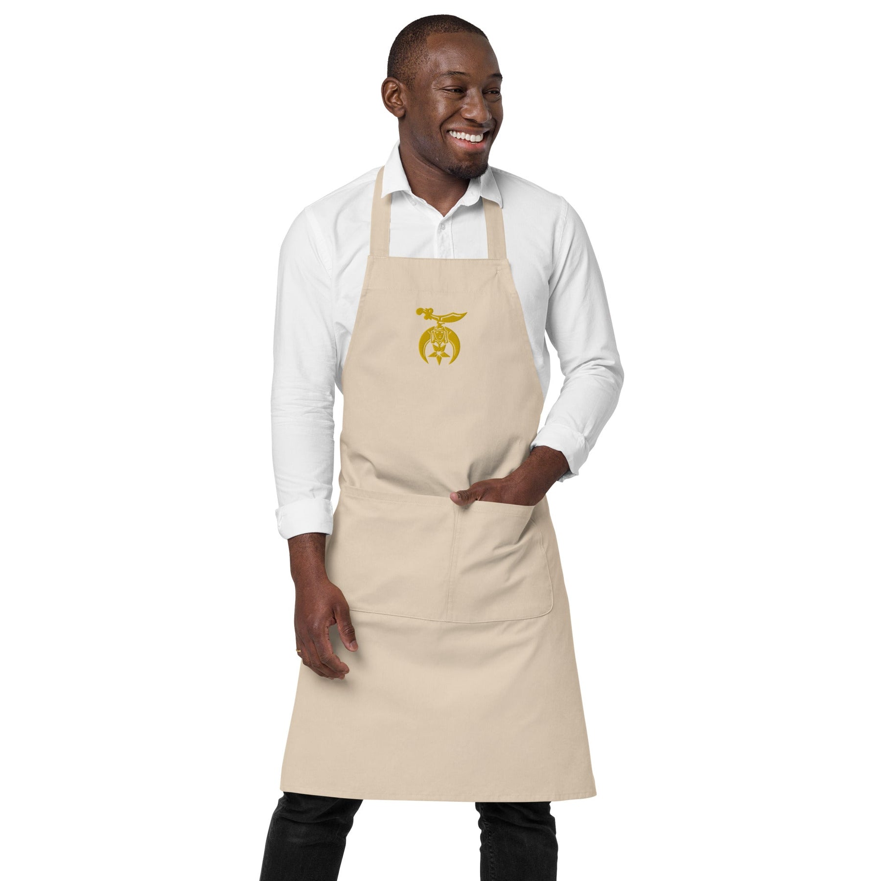 Shriners Kitchen Apron - Various Organic Cotton Colors - Bricks Masons