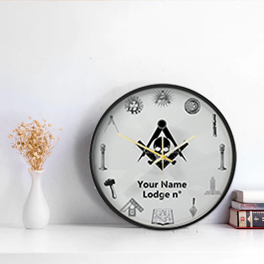 Widows Sons Clock - Frame with LED - Bricks Masons